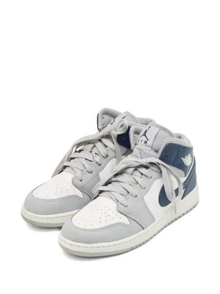 Кожени маратонки Jordan Air Jordan 1 сиво