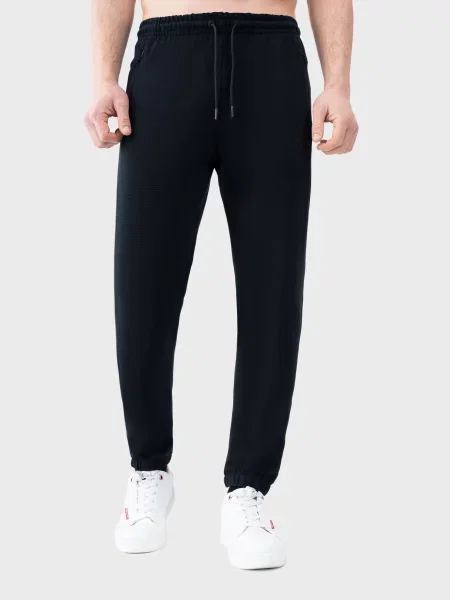 Спортивні штани AVECS бавовна/поліестер чорний