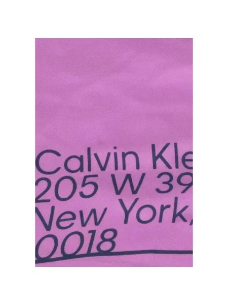 Szal Calvin Klein elegancka fioletowa
