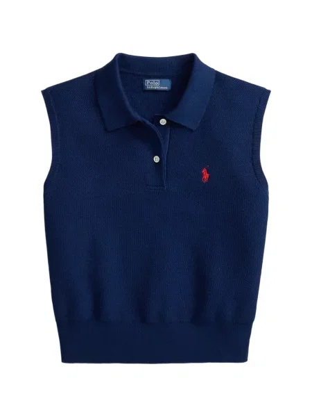 Велурени бягане с яка чорапи Polo Ralph Lauren синьо