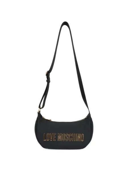 Geantă Love Moschino cu autograf negru