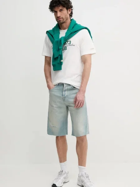 Pepe Jeans szorty jeansowe BERMUDA SHORT TINT niebieski