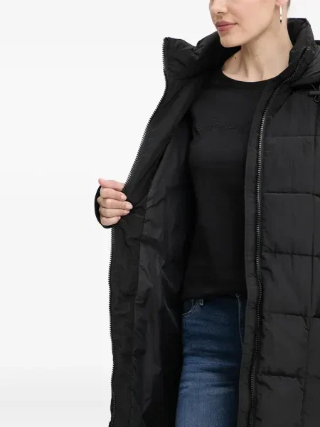 Palton Armani Exchange cu glugă negru