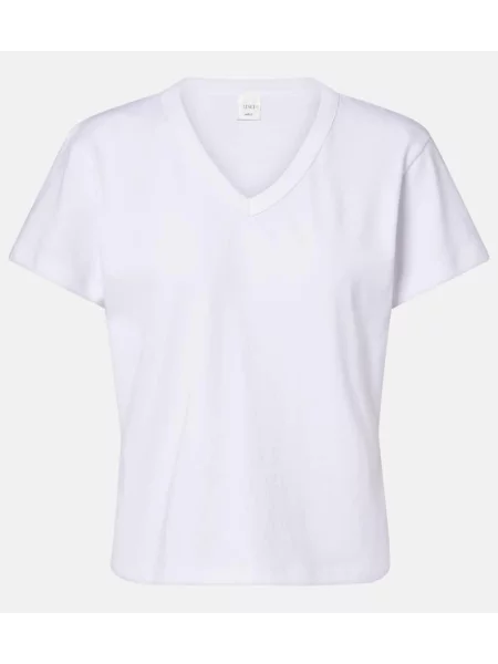 Tricou Leset din jerseu alb