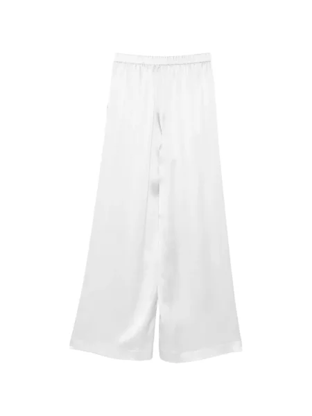 Pantaloni Carine Gilson de mătase gri