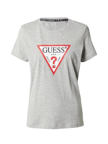 GUESS Tricou amestecat / roșu intens / negru / alb gri