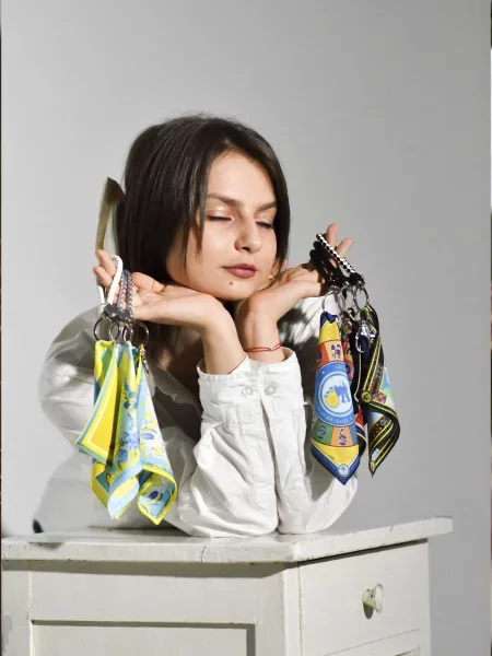 Кожаная сумка Myscarf желтая