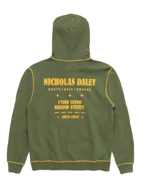 Hanorac cu glugă Nicholas Daley verde
