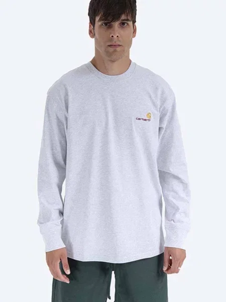 Μπλούζα με μακριά μανίκια Carhartt WIP γκρι