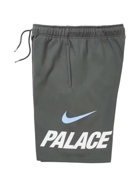 Pantaloni scurți Palace cu imagine cu cordon gri