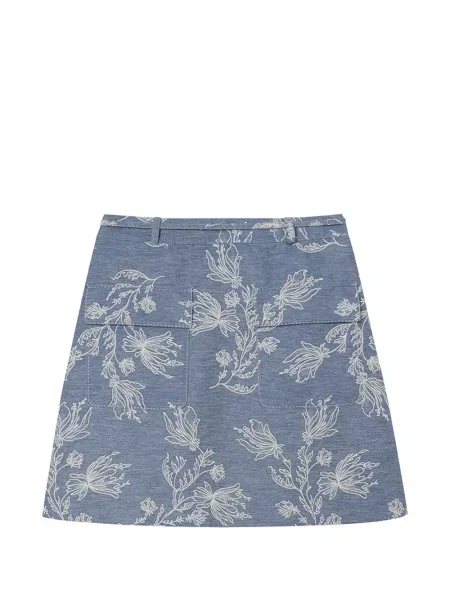 Fusta mini Ports 1961 cu model floral albastru