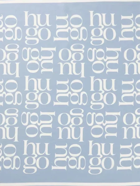 Шарф Hugo блакитний