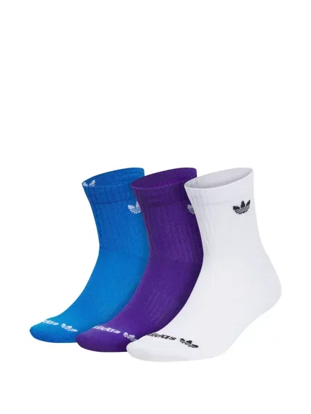 Șosete Adidas cu imagine cu model floral cu decolteu în V negru