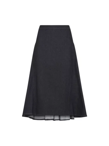 Spódnica midi Jacquemus do kolan niebieska