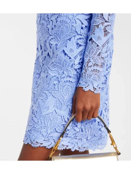 Rochie Carolina Herrera din dantelă albastru