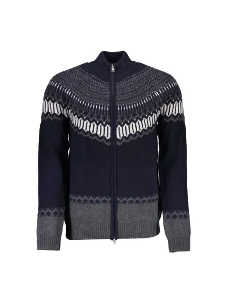 Kardigan Gant elegancki niebieski