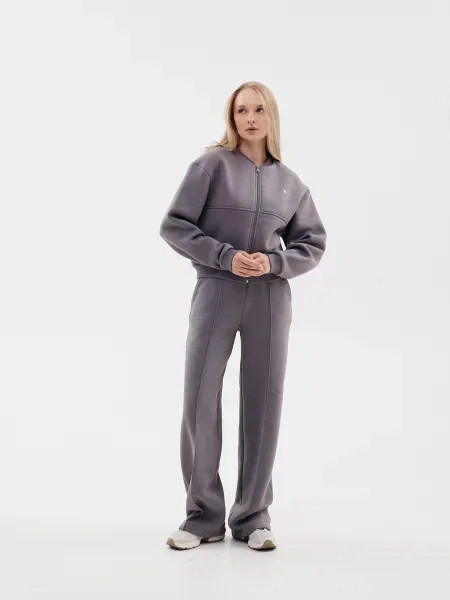 Спортивний костюм Kindamor GreateWom бавовна/поліестер сірий