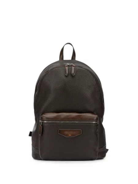 Rucsac Santoni din piele maro
