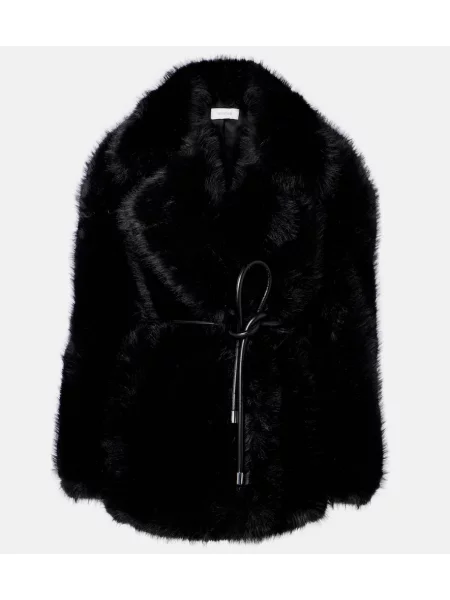 Sztuczne futro futro Sportmax czarne