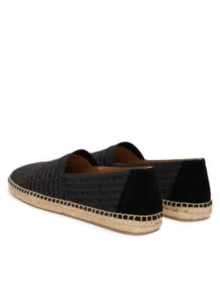 Espadrile Emporio Armani črna