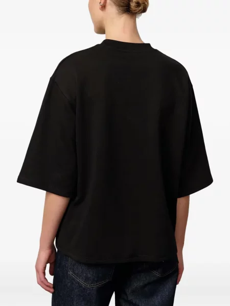 Tricou Herskind cu broderie negru