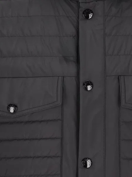Matlasat geacă Moncler negru