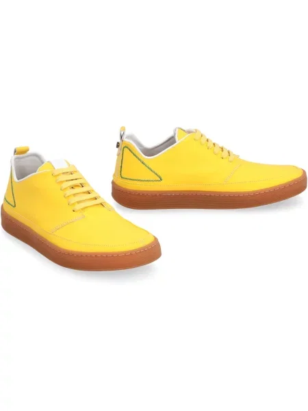 Sneakersy Volta z okrągłym noskiem żółte