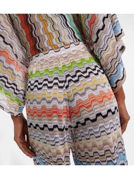 Pantaloni Missoni cu talie înaltă