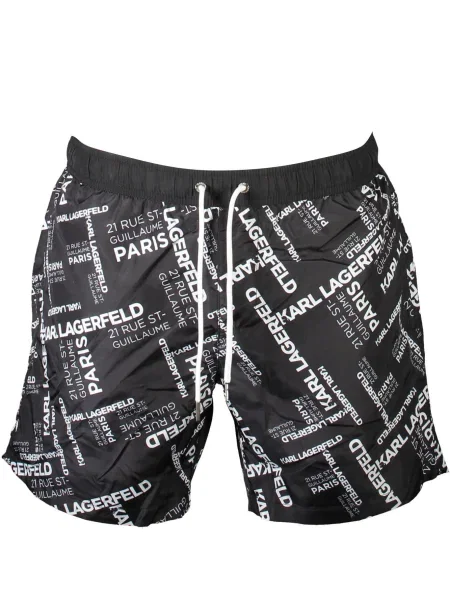 Slip de baie Karl Lagerfeld Beachwear negru