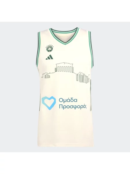 WYJAZDOWA KOSZULKA KOSZYKARSKA PANATHINAIKOS ATENY biała