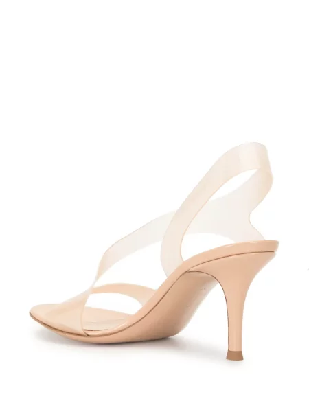 Sandale Gianvito Rossi slingback alb