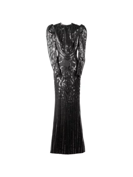 Rochie Gemy Maalouf cu paiete negru