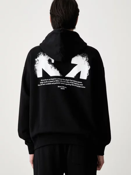 OFF-WHITE Hanorac HALF ARROWS | Relaxed fit alb
