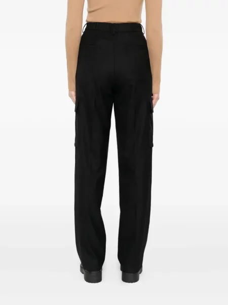 Pantaloni cargo Herno plisate negru