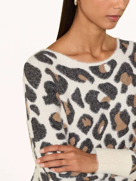 Betty&Co Sweter weiss czarny