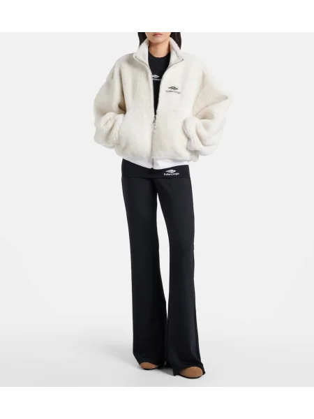 Top Balenciaga din jerseu negru