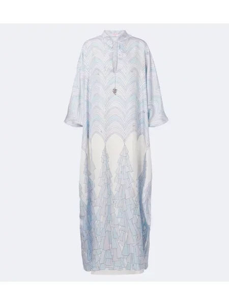 Rochie Pucci de mătase albastru