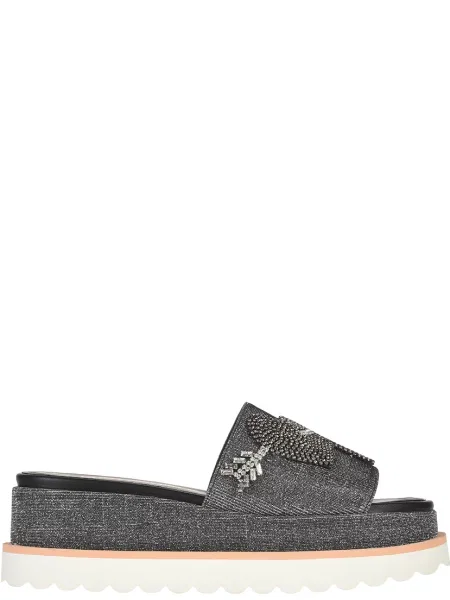 Шлепанцы Eddy Daniele серебряные