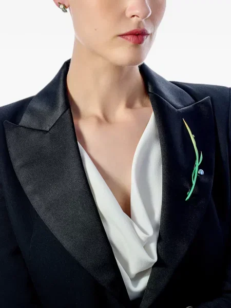 Brosa Anabela Chan cu perle verde