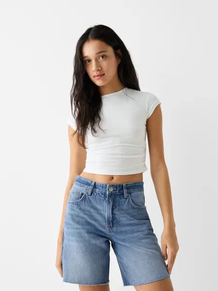 Bershka Jeans denim albastru