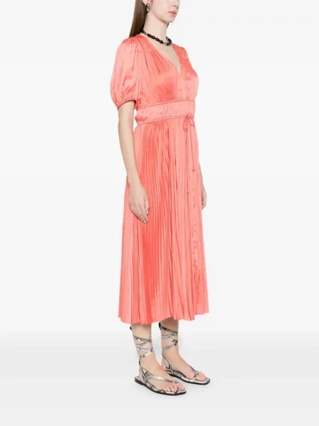 Rochie midi Ulla Johnson până la genunchi de costum roz