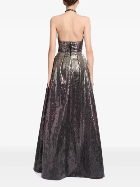 Rochie Elie Saab cu paiete cu gradient cu gât halter