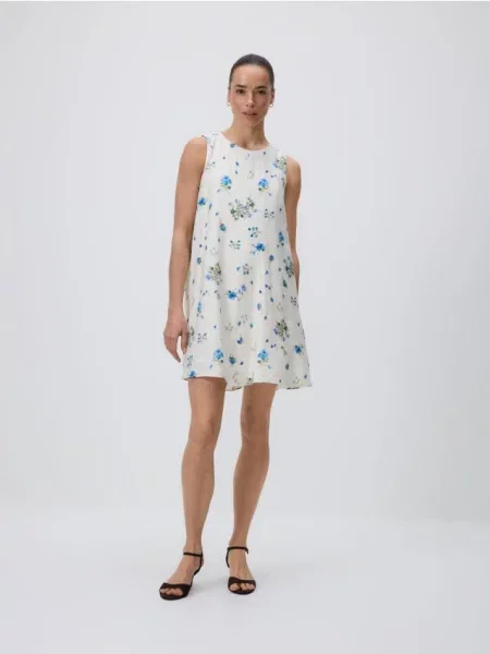 Reserved Rochie cu model din albastru-pal albastru