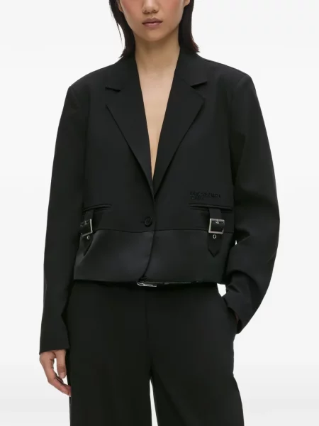 Sacou Karl Lagerfeld Jeans cu cataramă negru