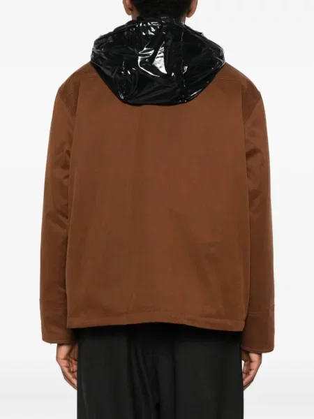 Geacă Plan C cu glugă maro