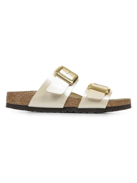 Sandály Birkenstock s přezkou bílé