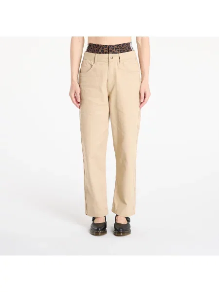 Панталони adidas Firebird Utility Pants Stone Khaki/ Bliss Lilac/ White бяло