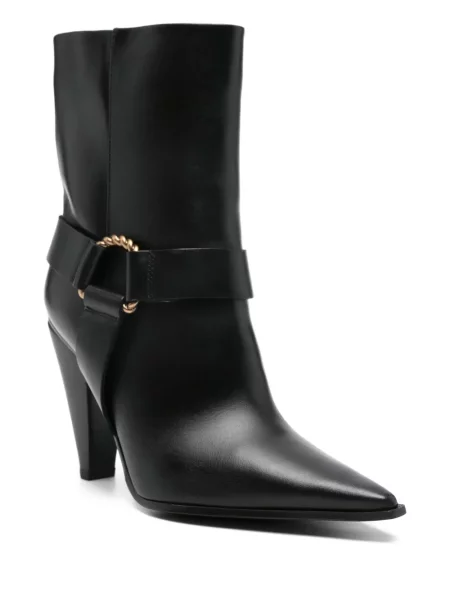 Buty do kostki Roberto Festa skórzane o krotszym kroju czarne
