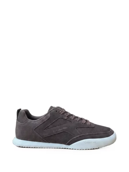 Sneakerși Calvin Klein cu imagine plasă maro