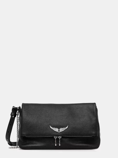 Zadig & Voltaire Torba za čez ramo ROCKY II' črna